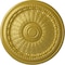 Ekena Millwork Brunswick Ceiling Medallion (Fits Canopies up to 4 1/2"), Hand-Painted Rich Gold, 27"OD x 2 1/2"P CM27BRRGS - alternate 1